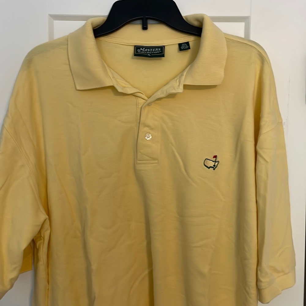 Masters Golf Polo Men’s XL Solid Yellow Short Sleeve